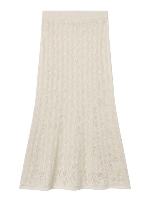 A.L.C. Cynthia Silk Cotton Knit Midi Skirt