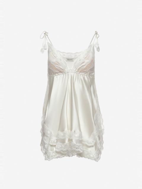 MAGDA BUTRYM Silk lace-trim camisole in ivory