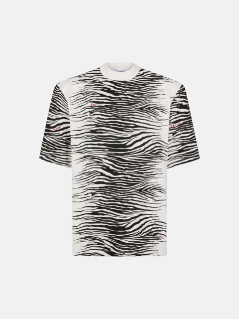 THE ATTICO ''KILIE'' BLACK AND WHITE T-SHIRT