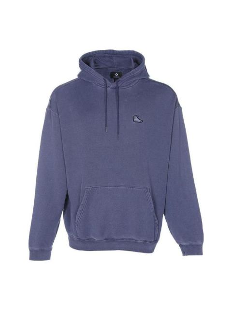Converse Converse Loose Fit Sneaker Patch Hoodie 'Blue' 10025537-A06