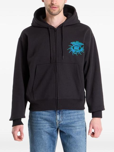 Vans Torched logo-print zip-up hoodie