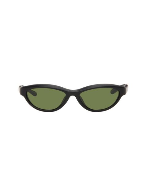 JACQUEMUS Black Linda Farrow Edition 'The Curvo' Sunglasses