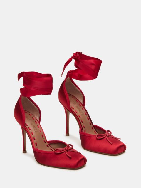 STEVE MADDEN LARINA RED SATIN