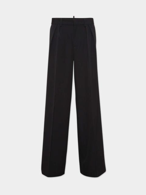 DSQUARED2 STRETCH WORSTED WOOL GIANT TROUSERS