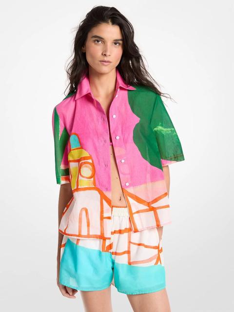 MICHAEL KORS Michael Kors X Christina Zimpel Cotton Lawn Shirt