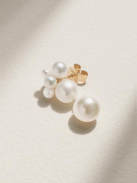 SOPHIE BILLE BRAHE Bisou 14-karat Gold Pearl Earring