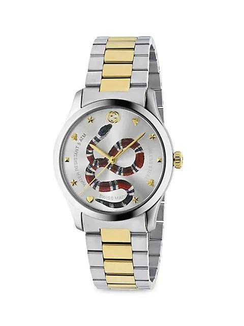 GUCCI G-Timeless Stainless Steel Bracelet Watch