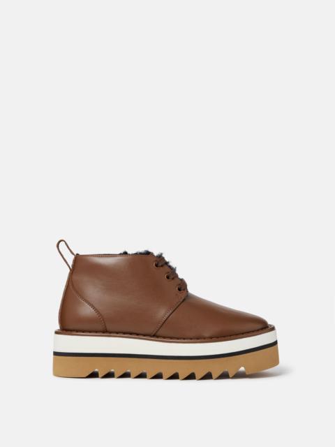 Stella McCartney Sneak-Elyse Plush Teddy-Lined Desert Boots