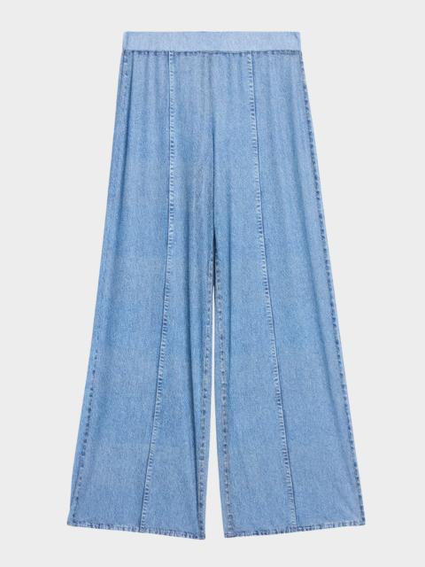 rag & bone rb Miramar Mesh Wide-Leg Pants