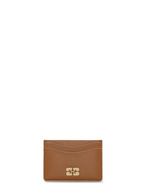 GANNI BROWN GANNI BOU CARD HOLDER