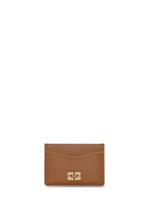 GANNI BROWN GANNI BOU CARD HOLDER