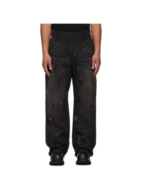 AlLEXANDER DIGENOVA Black Underground Painter Trousers
