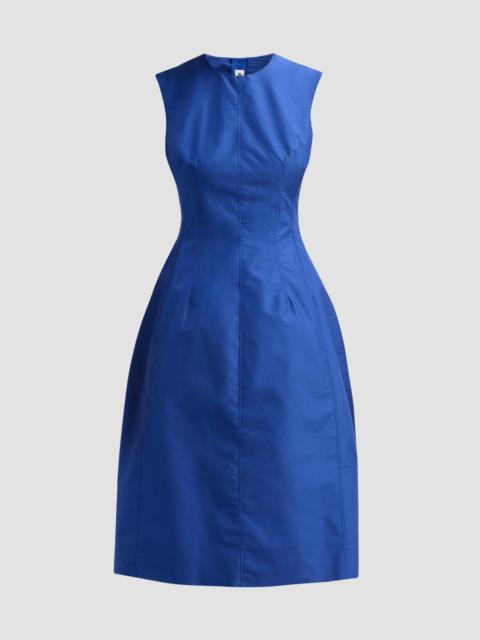 Jil Sander Women's Faille Seamed A-Line Dress - Bluebell