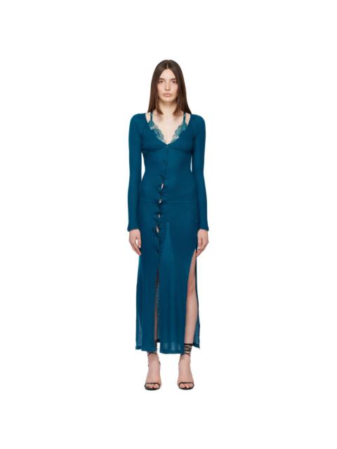 VAILLANT Blue Layered Maxi Dress