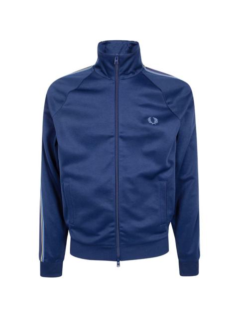 Fred Perry Laurel Wreath-embroidered zip-up sweatshirt