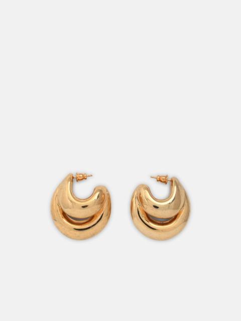 PANCONESI GOLD 'DOUBLE BLOW UP' EARRINGS