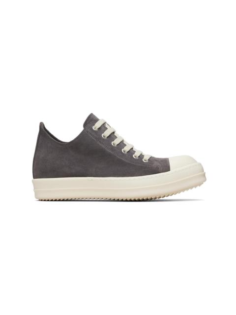 Rick Owens Gray Temple Low Sneakers