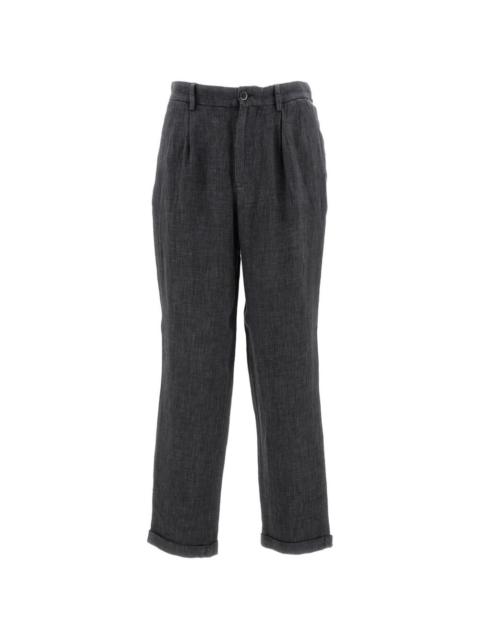 BARENA pleated cuffed trousers