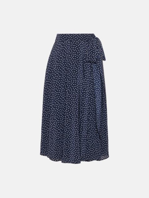 Alessandra Rich POLKA DOT WRAP SKIRT