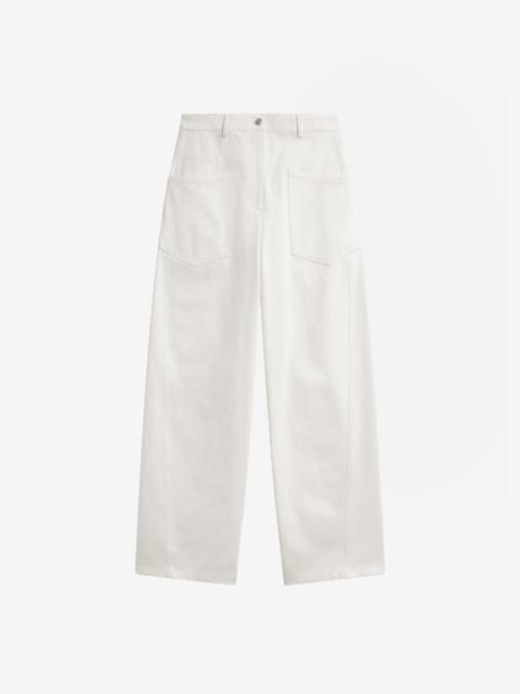 The Frankie Shop Bliss Barrel Leg Jeans - Ivory