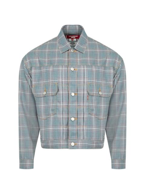 Junya Watanabe MAN check-patterned shirt jacket