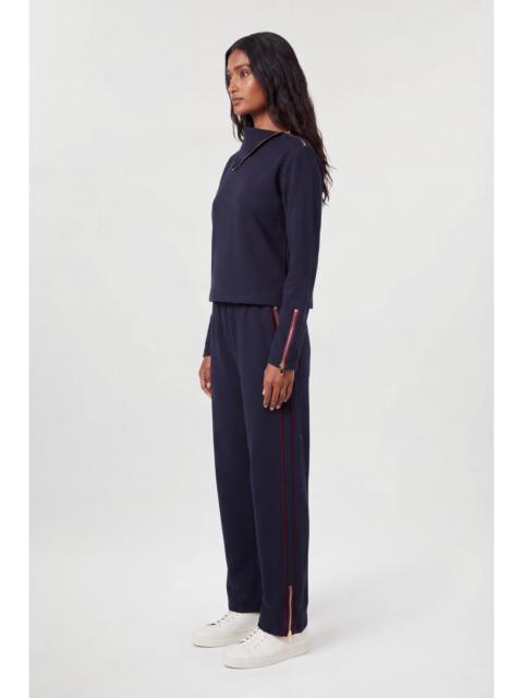 KAREN MILLEN Viscose Blend Off Duty Zip Pocket Detail Trousers