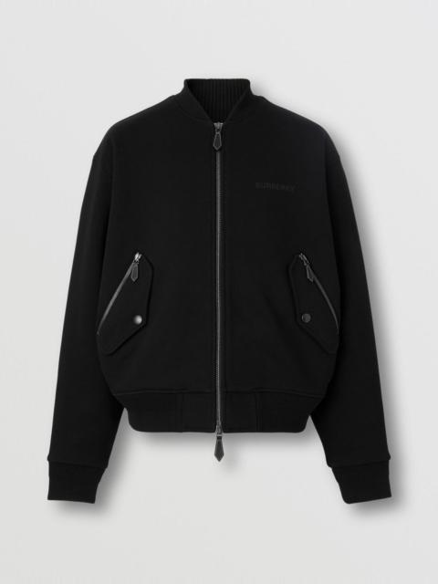 Burberry Monster Graphic Cotton Oversized Bomber Jacket