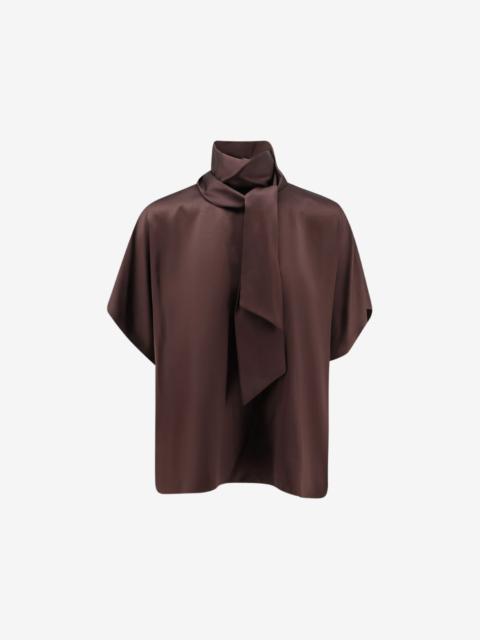 Brunello Cucinelli scarf-detail blouse