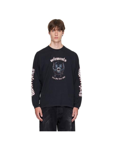 VETEMENTS Black Motörhead Edition Long Sleeve T-shirt