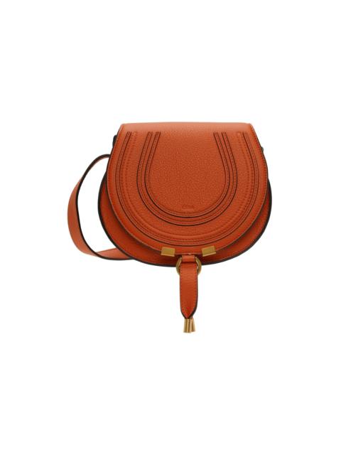 Chloé Orange Small Marcie Saddle Bag