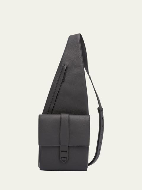 Men's Gancio Leather Crossbody Bag