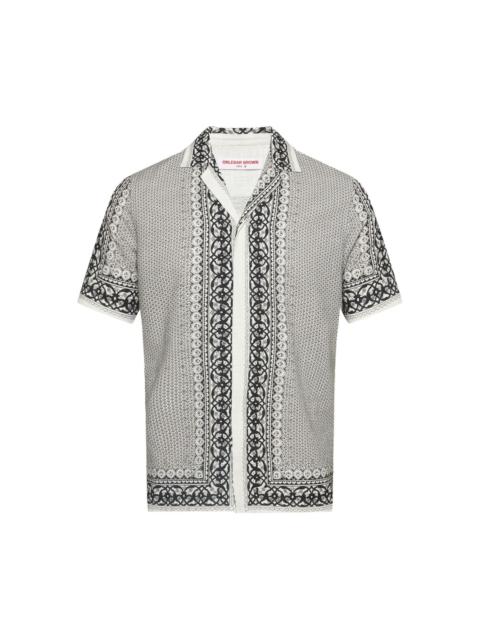 Maitan patterned linen shirt