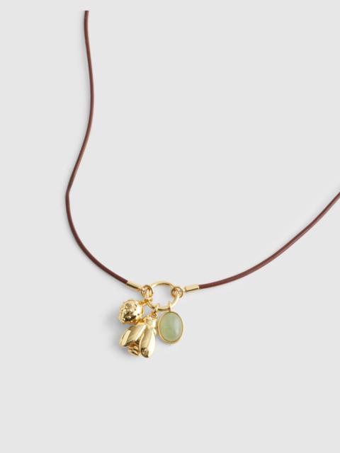 Madewell Bee Charm Cord Necklace