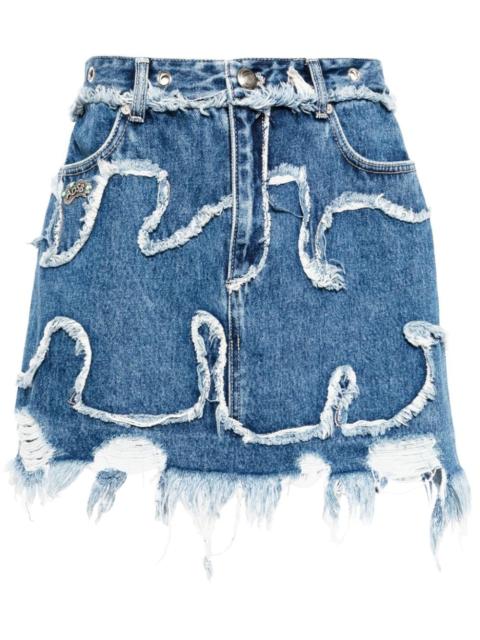 Andersson Bell Miako Wave denim skirt