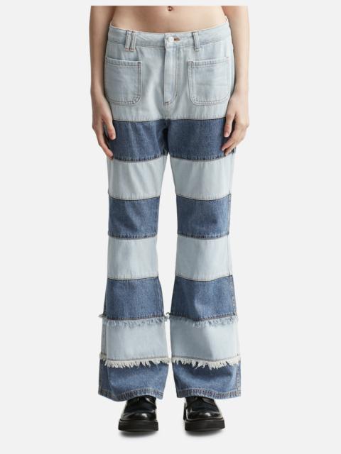 Andersson Bell MAHINA BLOCKING PATCHWORK JEANS
