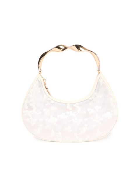 SIMKHAI Women's Nixi Floral-Embroidered Mesh Twist Handle Bag - Ivory