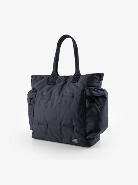 Iron Heart POR-FOR-TOTE-BLK Porter - Yoshida & Co. - Force 2Way Tote Bag - Black