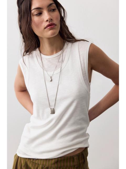 FREE PEOPLE We The Free Tinsley Twofer Short Sleeve Top