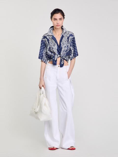 Sandro BANDANA PRINT SHIRT