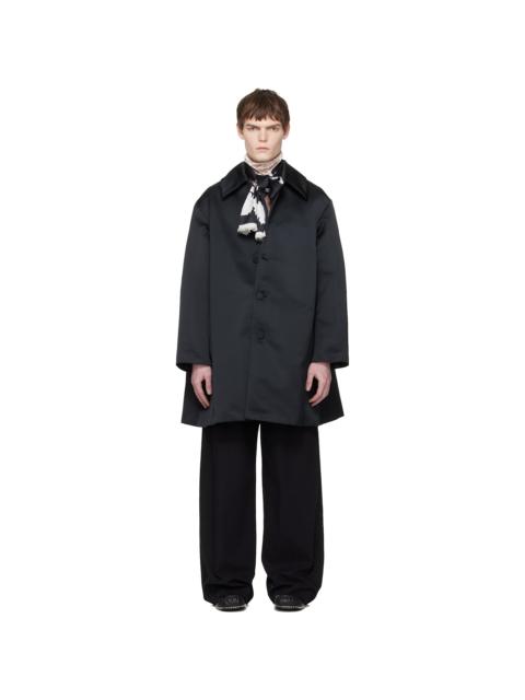 Black Satin Coat