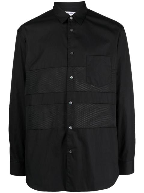 Comme des Garçons SHIRT panelled long-sleeved shirt