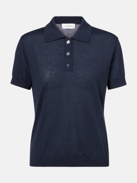 LISA YANG Nai knitted cashmere polo shirt