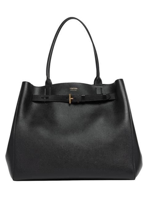 TOM FORD Women's Audrey Large Leather Tote Bag - Black