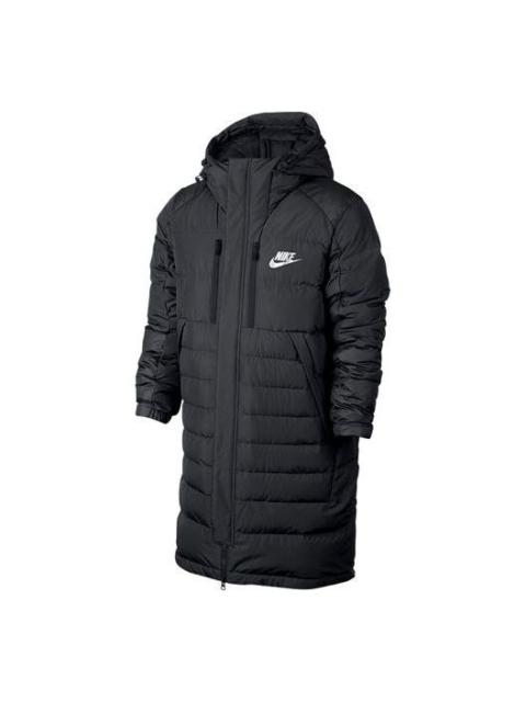 Nike Men's Nike Casual Long Knee-Length Down Black Jacket 807394-011