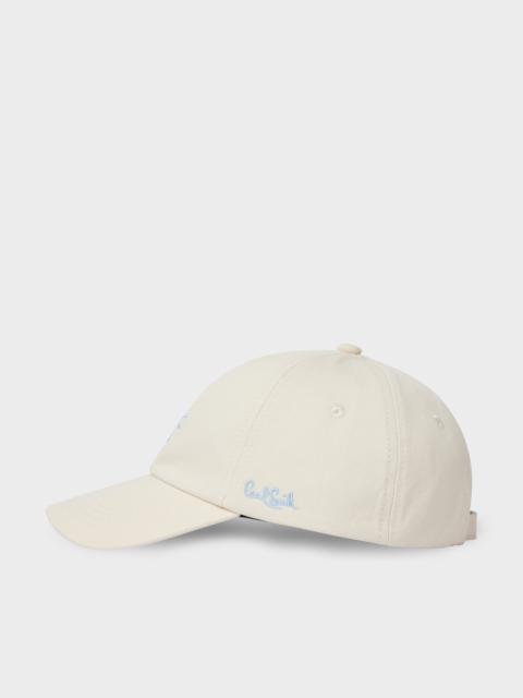 Paul Smith Women's Ecru Washed Cotton Cap