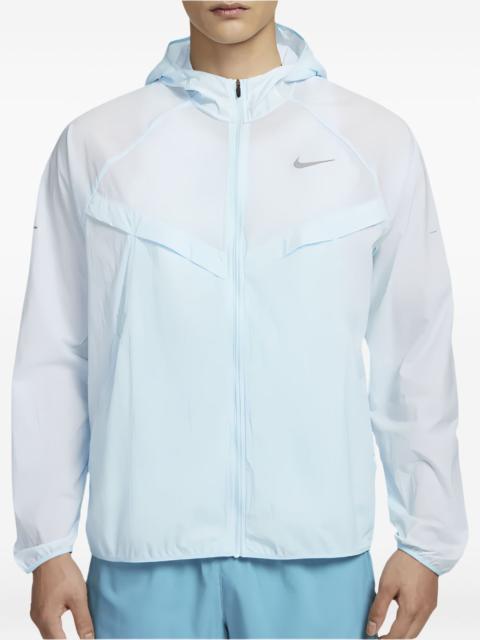 Nike reflective-logo jacket