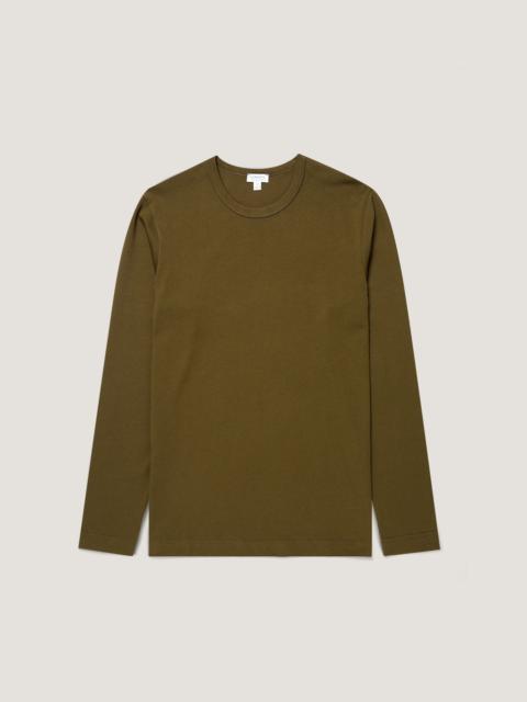Sunspel Long Sleeve Heavyweight Classic T‑shirt