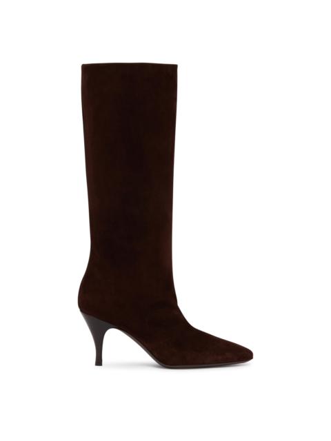 herbert levine Brown Suede Silhouette Boots