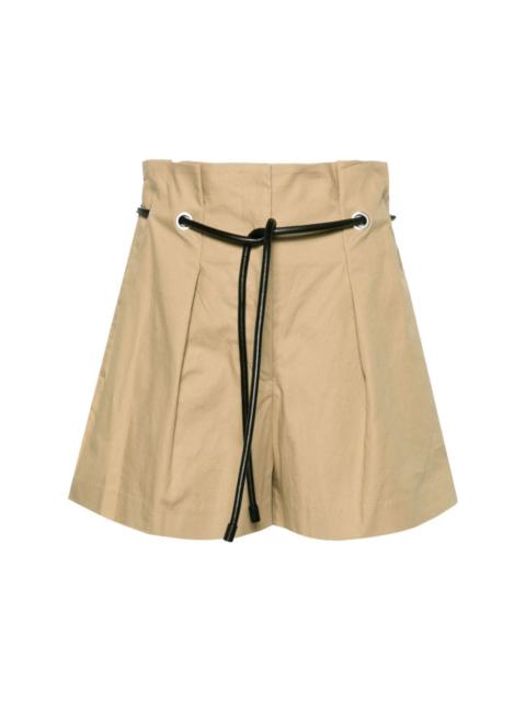 Origami belted shorts