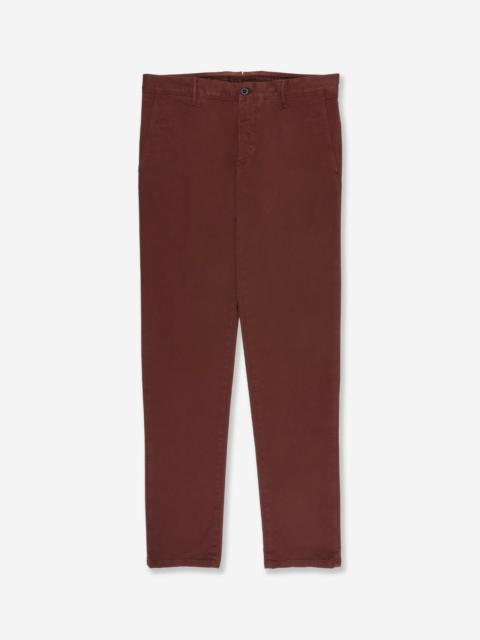 SLOWEAR Slim fit organic cotton twill trousers